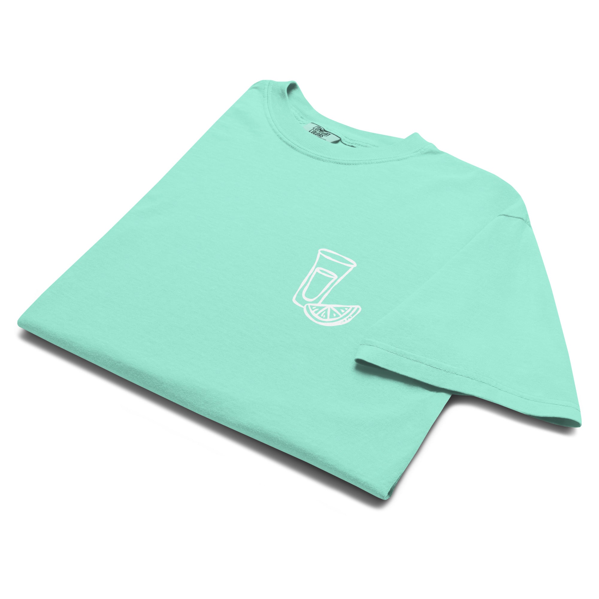 Sunday Wreck - Hot Girls Love Shots - Tee - Chalky Mint Green