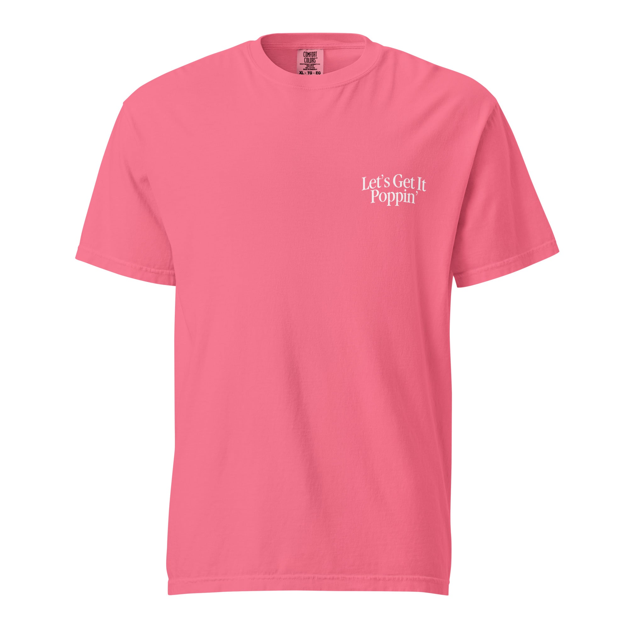 Sunday Wreck - Let's Get It Poppin' Tee - Crunchberry