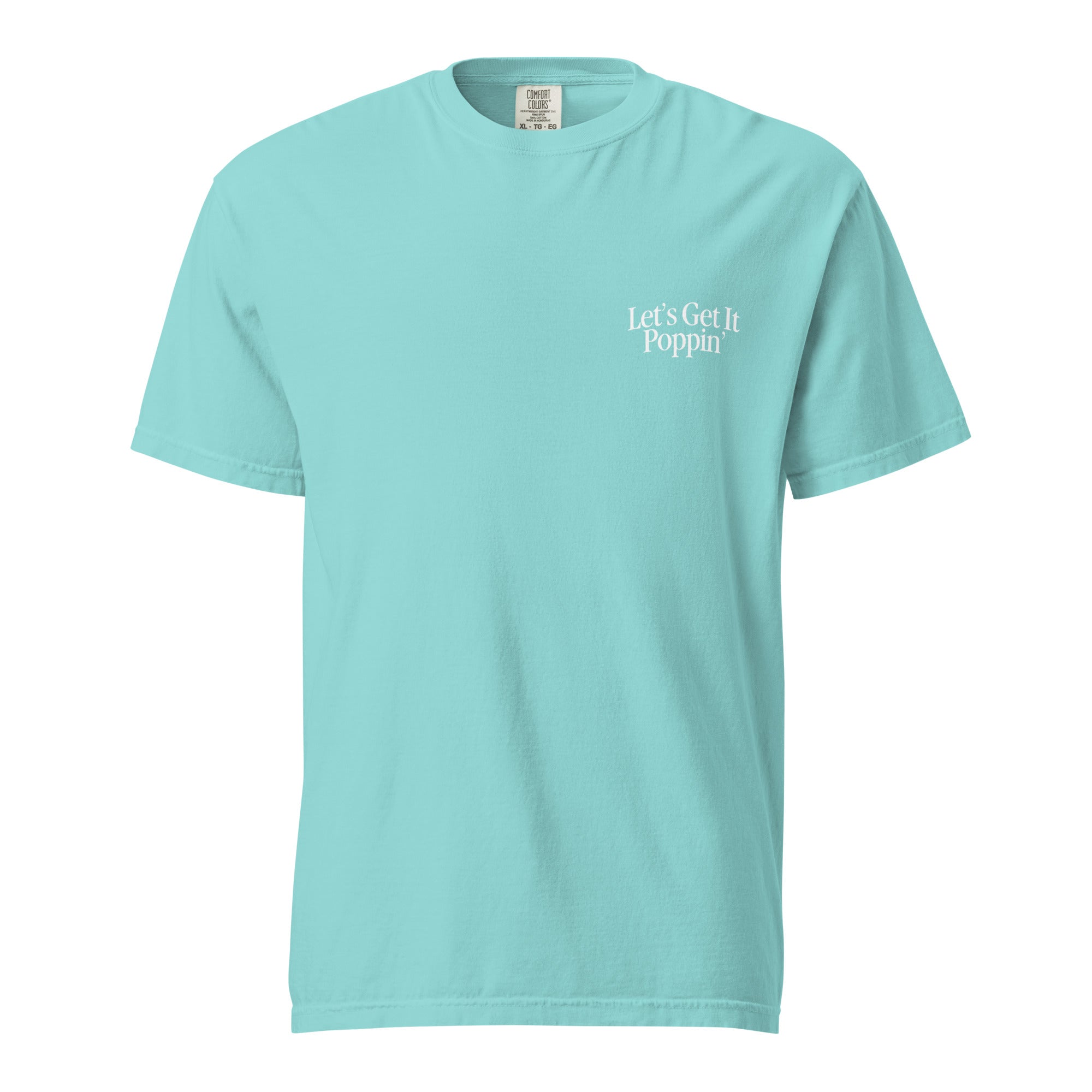 Sunday Wreck - Let's Get It Poppin' Tee - Lagoon Blue